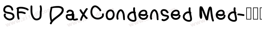 SFU DaxCondensed Med字体转换